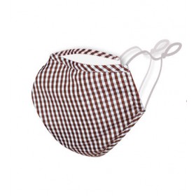 KN95 Washable Cotton Mask - Grid Pattern with 2 Filter